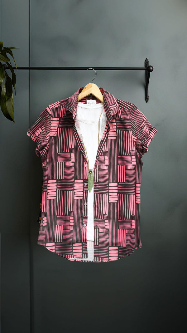 Be The Bold Rayon Printed Half Sleeves Regular Fit Mens Casual shirt - UrbanGlow 